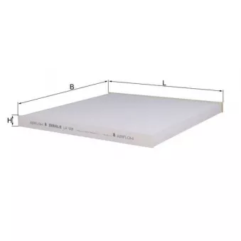 Filtre, air de l'habitacle MAHLE LA 931