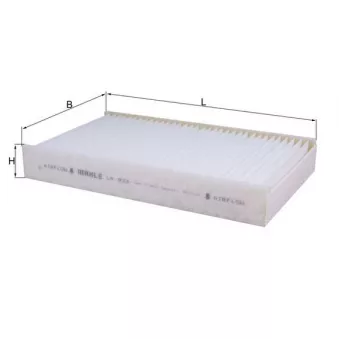 Filtre, air de l'habitacle MAHLE LA 933