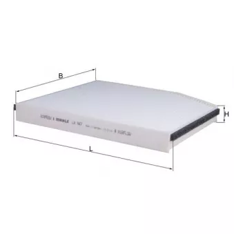 Filtre, air de l'habitacle MAHLE LA 947