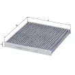 Filtre, air de l'habitacle MAHLE LAK 107 - Visuel 1