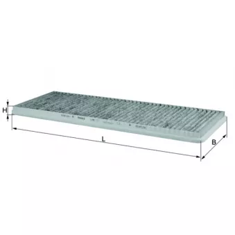 Filtre, air de l'habitacle MAHLE LAK 11