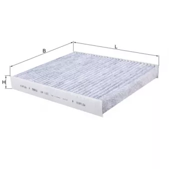 Filtre, air de l'habitacle MAHLE LAK 1123