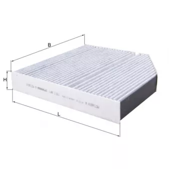 Filtre, air de l'habitacle MAHLE LAK 1161