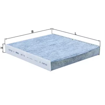 Filtre, air de l'habitacle MAHLE LAK 119