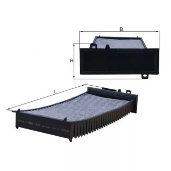 Filtre, air de l'habitacle MAHLE LAK 127