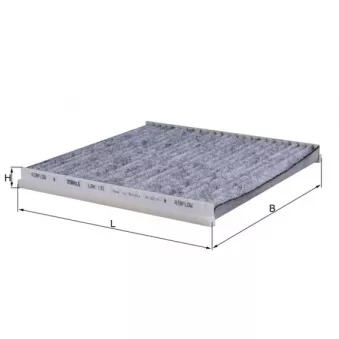 Filtre, air de l'habitacle MAHLE LAK 131