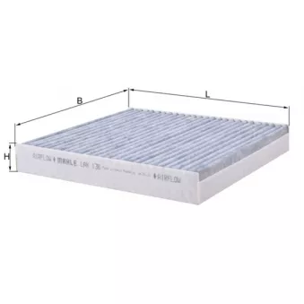 Filtre, air de l'habitacle MAHLE LAK 136