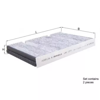 Filtre, air de l'habitacle MAHLE LAK 1377/S