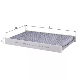 Filtre, air de l'habitacle MAHLE LAK 138
