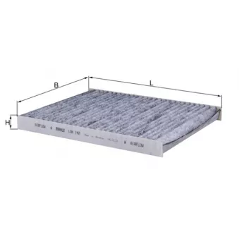 Filtre, air de l'habitacle MAHLE LAK 142