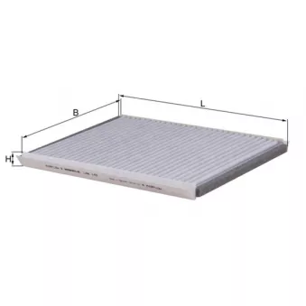 Filtre, air de l'habitacle MAHLE LAK 143