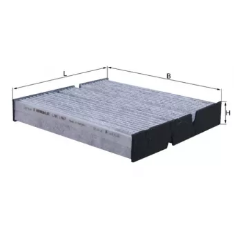 Filtre, air de l'habitacle MAHLE LAK 1467