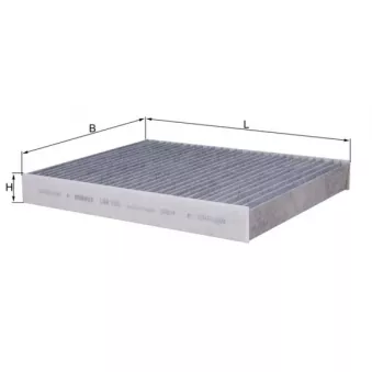 Filtre, air de l'habitacle MAHLE
