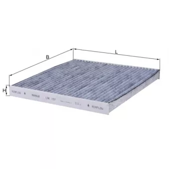 Filtre, air de l'habitacle MAHLE LAK 157