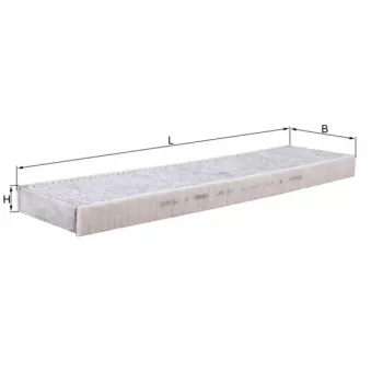 Filtre, air de l'habitacle MAHLE LAK 171