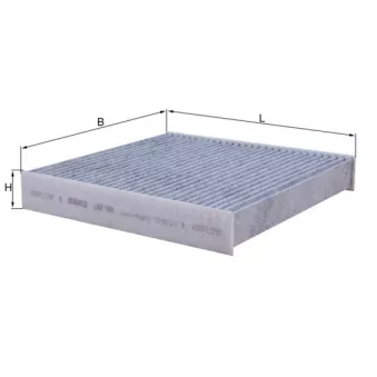 Filtre, air de l'habitacle MAHLE LAK 184