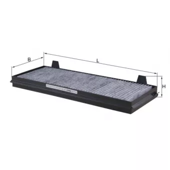 Filtre, air de l'habitacle MAHLE LAK 196