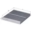 Filtre, air de l'habitacle MAHLE LAK 234 - Visuel 1