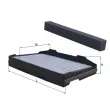 Filtre, air de l'habitacle MAHLE LAK 255 - Visuel 1