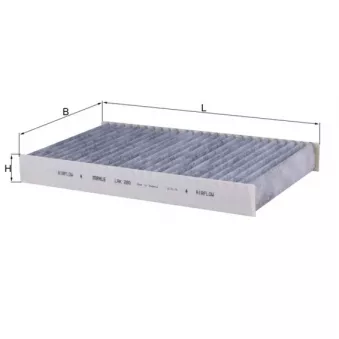 Filtre, air de l'habitacle MAHLE LAK 280