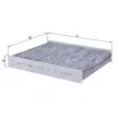 Filtre, air de l'habitacle MAHLE LAK 293 - Visuel 1