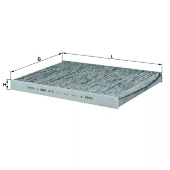 Filtre, air de l'habitacle MAHLE LAK 31