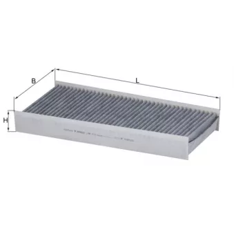 Filtre, air de l'habitacle MAHLE LAK 412