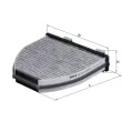 Filtre, air de l'habitacle MAHLE LAK 413 - Visuel 1