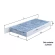 Filtre, air de l'habitacle MAHLE LAK 426/S - Visuel 1