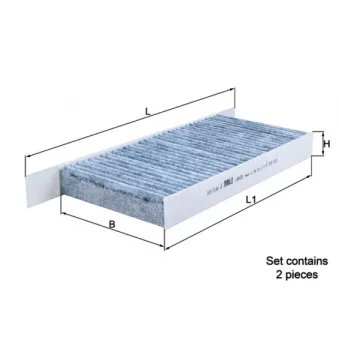 Filtre, air de l'habitacle MAHLE LAK 426/S
