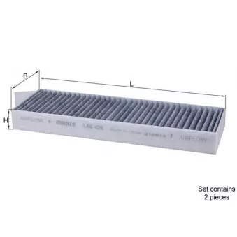 Filtre, air de l'habitacle MAHLE LAK 428/S