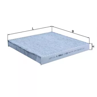 Filtre, air de l'habitacle MAHLE LAK 430