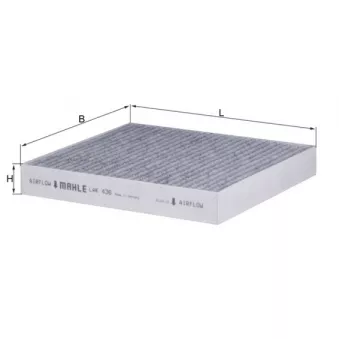 Filtre, air de l'habitacle MAHLE LAK 436