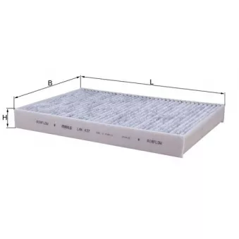 Filtre, air de l'habitacle MAHLE LAK 437