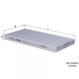 Filtre, air de l'habitacle MAHLE LAK 444/S