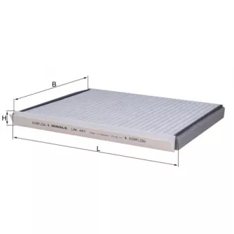 Filtre, air de l'habitacle MAHLE LAK 447