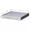 Filtre, air de l'habitacle MAHLE LAK 454 - Visuel 1