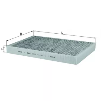 Filtre, air de l'habitacle MAHLE LAK 46