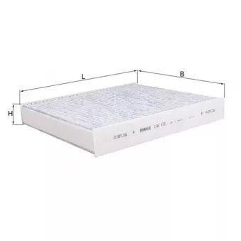 Filtre, air de l'habitacle MAHLE LAK 472