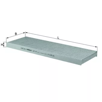 Filtre, air de l'habitacle MAHLE LAK 49