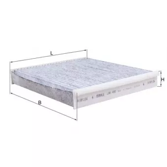 Filtre, air de l'habitacle MAHLE LAK 490