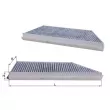 Filtre, air de l'habitacle MAHLE LAK 57 - Visuel 1