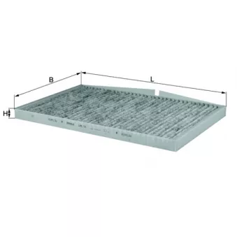 Filtre, air de l'habitacle MAHLE LAK 58