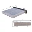 Filtre, air de l'habitacle MAHLE LAK 589 - Visuel 1