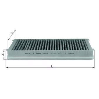 Filtre, air de l'habitacle MAHLE LAK 59