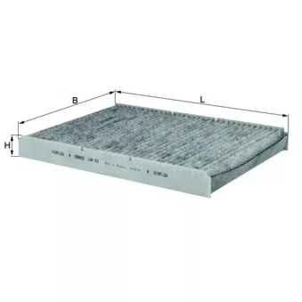 Filtre, air de l'habitacle MAHLE LAK 63