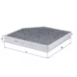 Filtre, air de l'habitacle MAHLE LAK 667 - Visuel 1