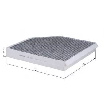 Filtre, air de l'habitacle MAHLE LAK 667