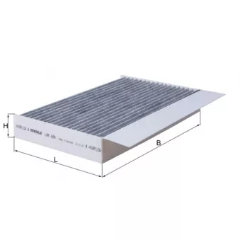 Filtre, air de l'habitacle MAHLE LAK 684