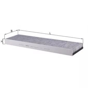 Filtre, air de l'habitacle MAHLE LAK 70